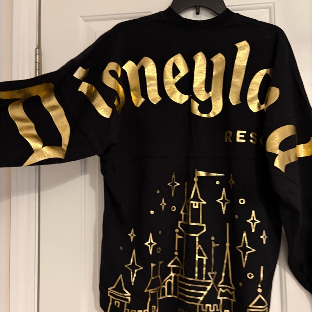 Disneyland Black & Gold Sleeping Beauty Castle spirit jersey
